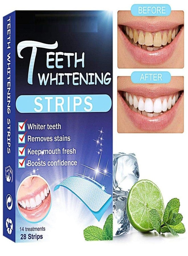 KRLZ Teeth Whitening Strips,7 Treatments 14 Strips,Teeth Whitening Kit,Non-Slip Dental Whitener Professional Effect Whitening Strips (Transparent) - Image 5